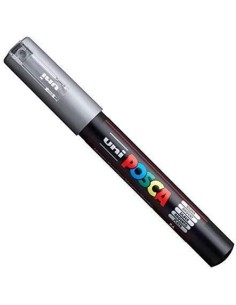 Posca PC1M Pack de 4 Marcadores de Pintura - Ponta Cônica de 0.7mm - Tinta à Base de Água - Não Permanente - Resistente à Luz - 2