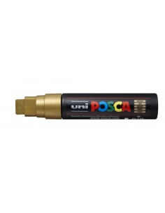 Posca PC-17K Marcador de Pintura - Ponta Biselada de Poliéster 15mm - Linha Muito Grossa - Tinta à Base de Água - Resistente à