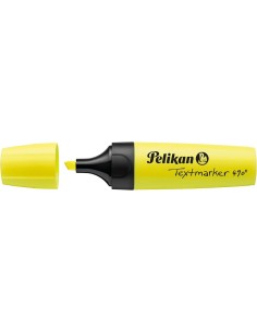 Pelikan Marcador Textmarker 490 - Base de Água - 3 Larguras de Traço - Cor Amarelo Fluorescente