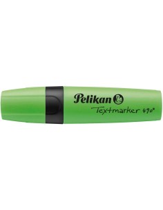 Pelikan Marcador de Texto 490 - Base de Água - 3 Larguras de Traço - Cor Verde Fluorescente