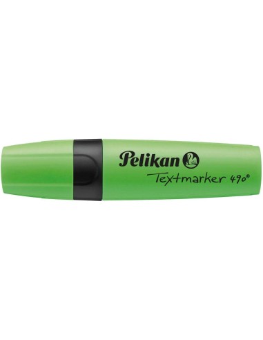 Pelikan Marcador de Texto 490 - Base de Água - 3 Larguras de Traço - Cor Verde Fluorescente