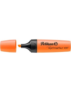 Pelikan Marcador Textmarker 490 - Base de Água - 3 Larguras de Traço - Cor Laranja Fluorescente