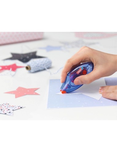 Tesa Roller EcoLogo Roller de Adesivo Permanente 8.4mm x 8.5m - Adesivo Extraforte - Preciso e Duradouro - Fabricado com plásti