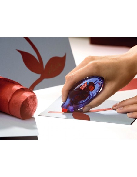 Tesa Roller EcoLogo Roller de Adesivo Permanente 8.4mm x 8.5m - Adesivo Extraforte - Preciso e Duradouro - Fabricado com plásti