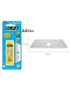 Olfa Pack de 5 Lâminas de Reposição para Cortadores Olfa SK-4, SK-5, SK-9 e UTC-1 - Aço Inoxidável