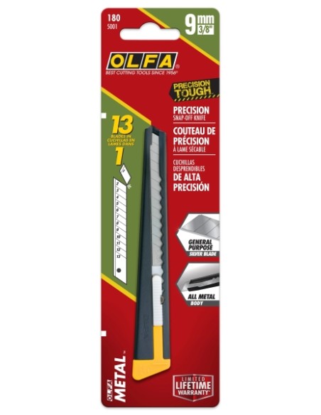 Cortador de Precisão de Metal Olfa 180 - Cabo de Aço - Design Fino