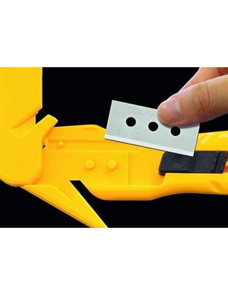 Olfa SK-10 Lâmina de Segurança com Lâmina Oculta - Aço Inoxidável - Máxima Segurança - Uso Ambidestro