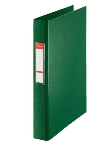 Esselte Pasta de Anéis - Formato Folio - Capacidade para 190 Folhas - 2 Anéis de 25mm - Cor Verde