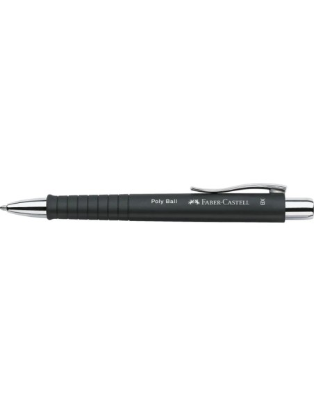 Faber-Castell Poly Expositor com 12 Canetas Esferográficas Poly Ball e 16 Canetas Tinteiro Poly Pen - Clipe de Metal - Cores So