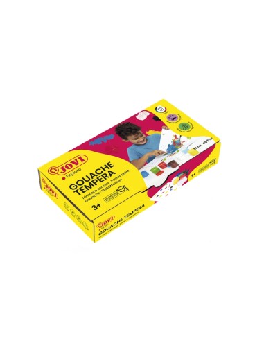 Jovi Gouache Têmpera Estojo de 7 Frascos 35ml - Misturáveis - para Papel, Cartolina, Madeira, Tecido, Massa de Modelar e Barro 
