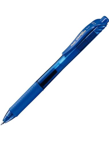 Pentel Energel X Caneta Esferográfica Retrátil - Ponta 0.7mm - Traço 0.35mm - Tinta Gel - Recarregável - Grip de Agarre - 50% d