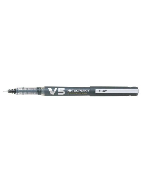 Pilot Caneta de Tinta Líquida V5 HI-Tecpoint Recarregável - Fabricada com Plástico Reciclado - Ponta Fina 0.5mm - Traço 0.3mm -