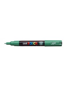 Posca PC-1M Marcador de Pintura - Ponta Cônica 0.7mm - Tinta à Base de Água - Resistente à Luz - Cor Verde