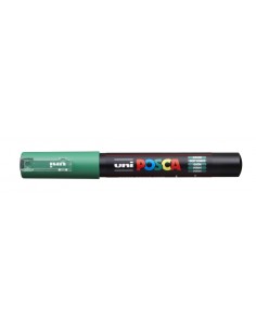 Posca PC-1M Marcador de Pintura - Ponta Cônica 0.7mm - Tinta à Base de Água - Resistente à Luz - Cor Verde 2