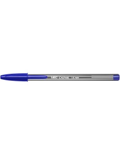 Bic Cristal Large Caneta Esferográfica - Ponta Grossa de 1.6mm - Traço de 0.60mm - Tinta à Base de Óleo - Translúcido - Cor Azu
