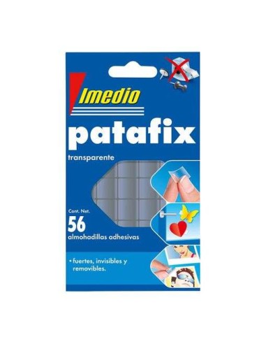 Imedio Patafix Massa Adesiva Transparente - Fortes, Limpas e Removíveis - 56 Peças