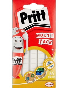 Pritt Multitack Pack com 65 Peças de Massa Adesiva Branca - Fortes, Limpas e Removíveis - 2679461