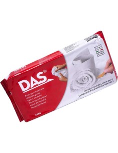 Das Massa para Modelar - 1kg - Fácil de Trabalhar - Seca ao Ar - Cor Branca