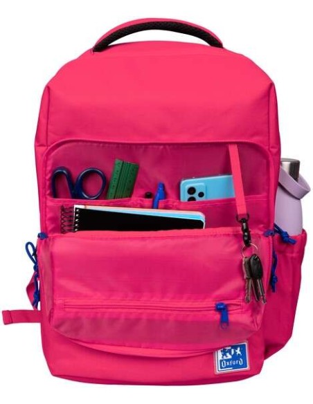 Oxford +LB B-Out Mochila Escolar - Compartimento Isotérmico - Zíper Expansível - Alças Acolchoadas e Ajustáveis - Tamanho 42x30