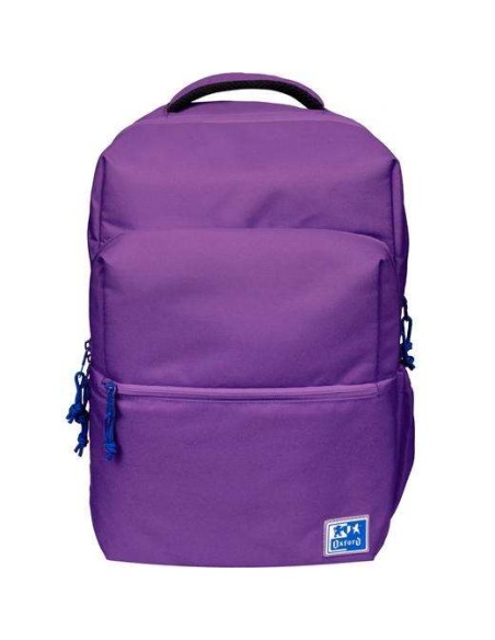 Oxford B-Ready Mochila 28L - Tamanho 42x30x15cm - Bolso acolchoado - Alça superior - Poliéster reciclado RPET - Cor lilás