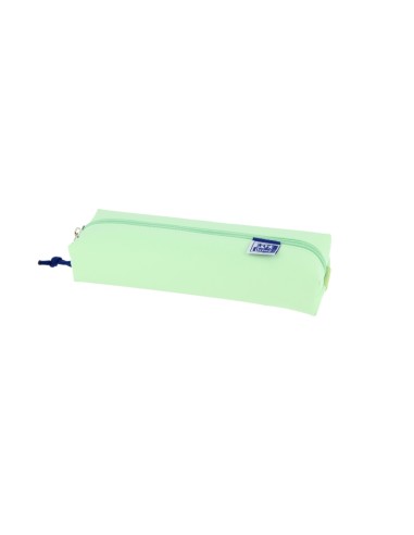 Oxford Live & Go Estojo Retangular Médio - Material Acolchoado - Elástico para prendê-lo ao Caderno - Cor Verde