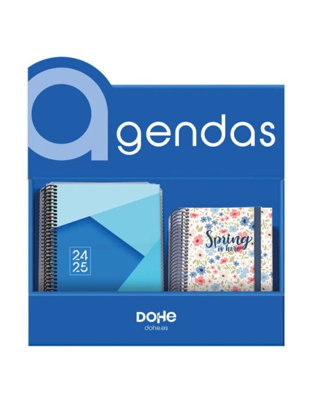 Expositor de 25 Agendas Escolares Espiral Prime-Basic A5, A6 Sortidas