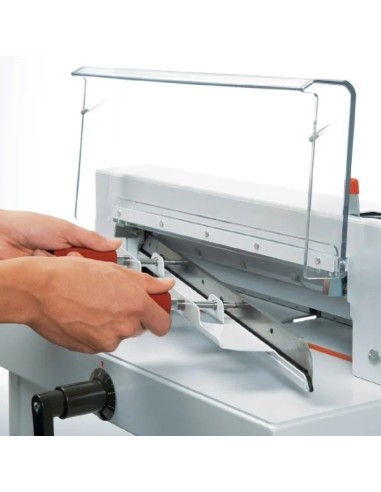 DHP IDEAL 4305 Guilhotina para Grandes Espessuras de Alavanca com Capacidade até 500 Folhas (70 g/m²) - Lâmina de Aço Alemão - 