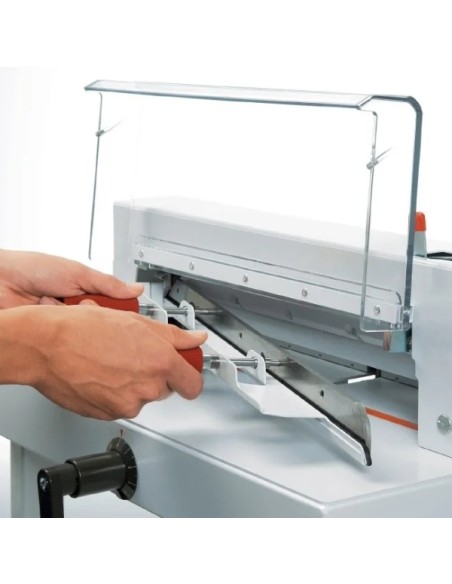 DHP IDEAL 4305 Guilhotina para Grandes Espessuras de Alavanca com Capacidade até 500 Folhas (70 g/m²) - Lâmina de Aço Alemão - 