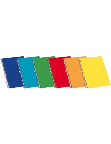 Enri Fº Capa Dura Caderno Espiral Pauta 3 com Margem - 80 Folhas - Capa Dura Resistente - Pauta 3 com Margem - Espiral para Mai