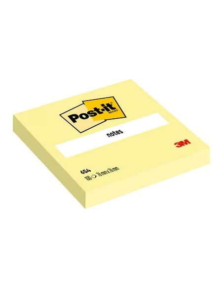 Post-it Bloco de 100 Notas Adesivas Removíveis Canary Yellow 76x76mm - Papel com Certificação PEFC - 7100103157 - Cor Amarelo C
