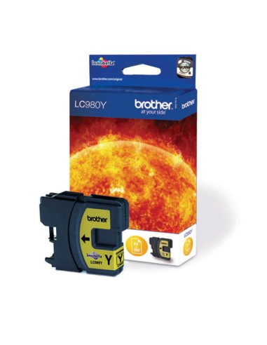 Brother LC980 Amarelo Cartucho de Tinta Original - LC980Y