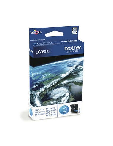 Brother LC985 Ciano Cartucho de Tinta Original - LC985CBP