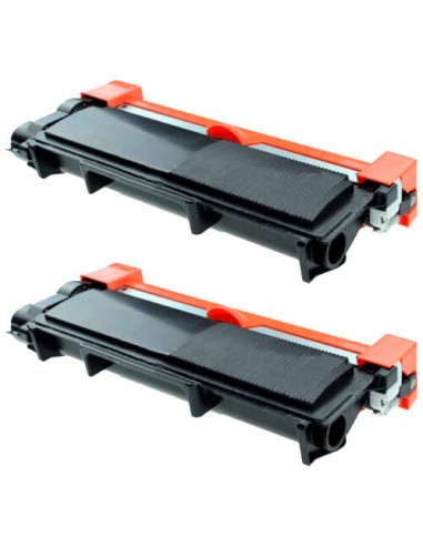 Brother TN2320/TN2310 Preto Pacote de 2 Cartuchos de Toner Genéricos