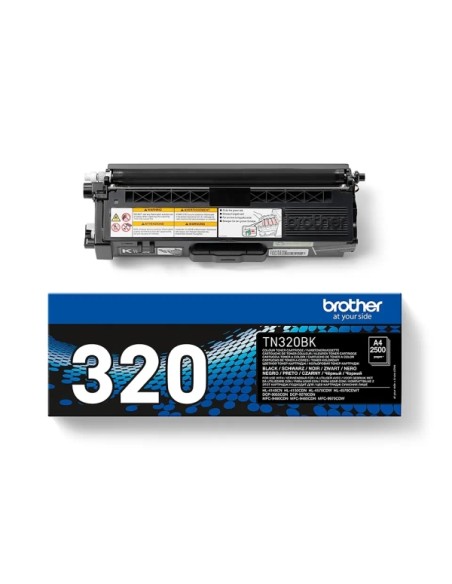 Brother TN320 Preto Cartucho de Toner Original - TN320BK