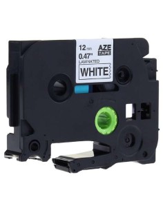 Brother TZe251 Fita Laminada Genérica de Etiquetas - Texto preto sobre fundo branco - Largura 24mm x 8 metros