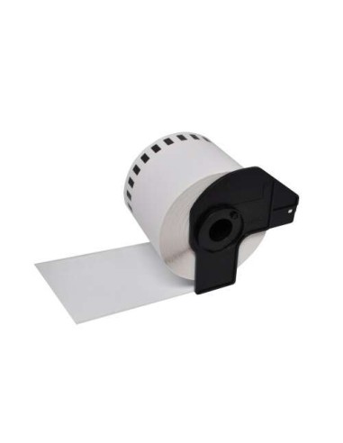 Brother DK22225 - Etiquetas Genéricas de Tamanho personalizado - Largura 38mm x 30,48 metros - Texto preto sobre fundo branco