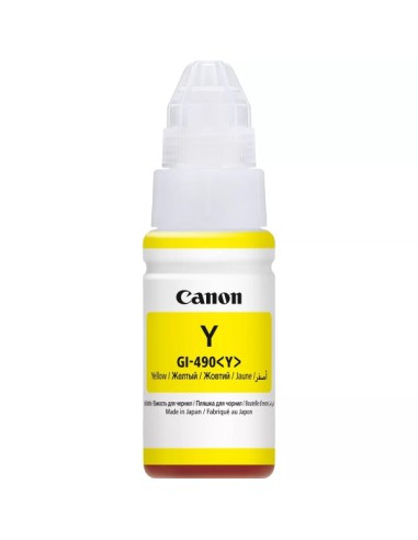 Canon GI490 Amarelo Garrafa de Tinta Original - GI490Y/0666C001