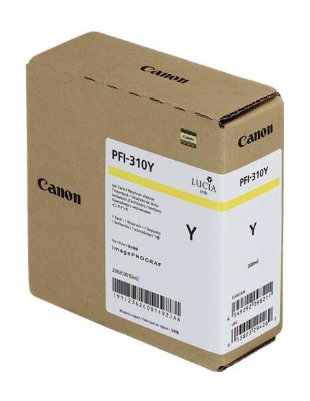 Canon PFI310 Amarelo Cartucho de Tinta Original - 2362C001