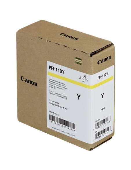 Canon PFI110 Amarelo Cartucho de Tinta Original - 2367C001
