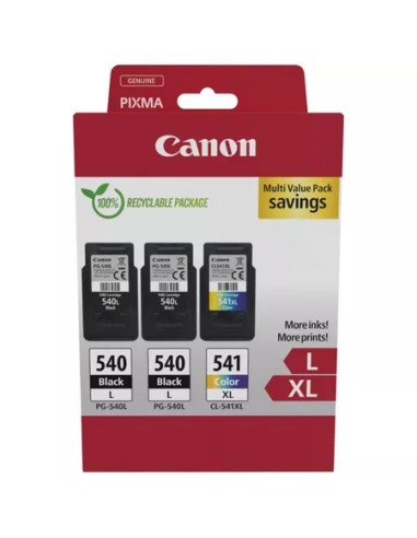 Canon PG540L Preto + CL541XL Cor Pack de 2 Cartuchos de Tinta Originais - 5224B017