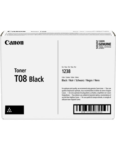 Canon T08 Preto Cartucho de Toner Original - 3010C006