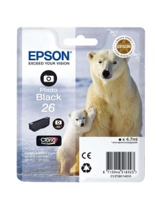 Epson T2611 (26) Preto Foto Cartucho de Tinta Original - C13T26114012