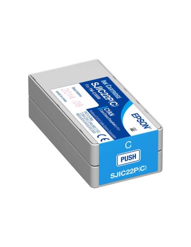 Epson SJIC22P Ciano Cartucho de Tinta Original - C33S020602/SJIC22P(C)