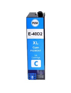 Epson T40D2 Ciano Cartucho de Tinta Pigmentada Genérico - Substitui C13T40D240/C13T40C240
