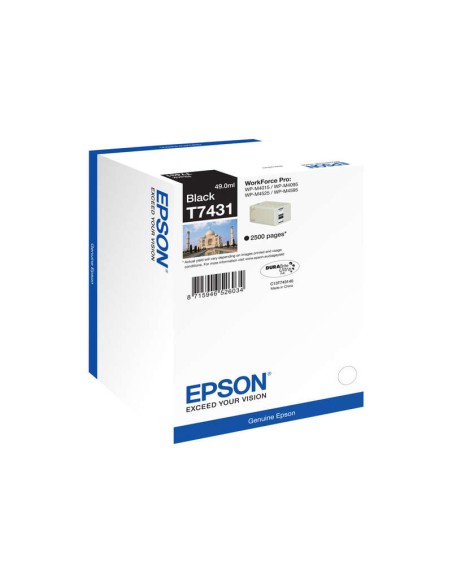 Epson T7431 Preto Cartucho de Tinta Original - C13T74314010