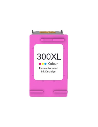 Cartucho de Tinta Remanufaturado HP 300XL Color - Substitui CC644EE/CC643EE