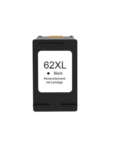 Cartucho de Tinta Remanufaturado HP 62XL Preto - Substitui C2P04AE/C2P05AE
