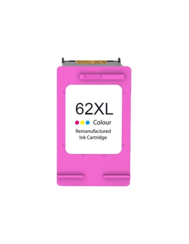 Cartucho de Tinta Remanufaturado HP 62XL Color - Substitui C2P06AE/C2P07AE
