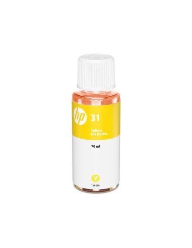 HP 31 Garrafa de Tinta Amarela Original - 1VU28AE