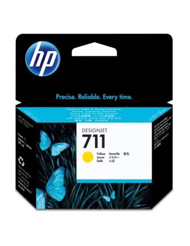HP 711 Amarelo Cartucho de Tinta Original - CZ132A